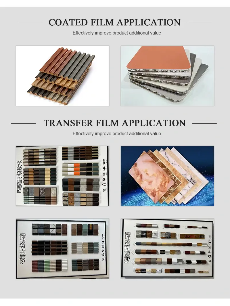 Modern Pp Wood Grain Film Floor