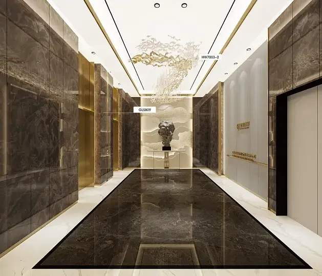 Film din PVC/animale de companie din marmură non-auto-adezivă